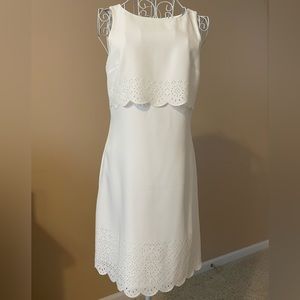 White House Black Market Shift Dress.  White size 2.